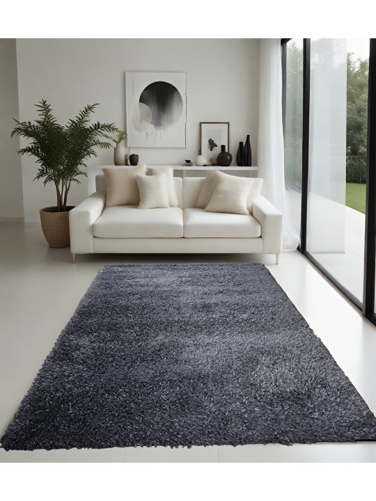 Χαλί  Shaggy Solid Shuttle Γκρι 160x230cm CRP160-309