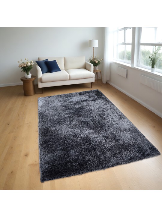 Χαλί  Shaggy Solid Smokey  Γκρι 160x230cm CRP160-322