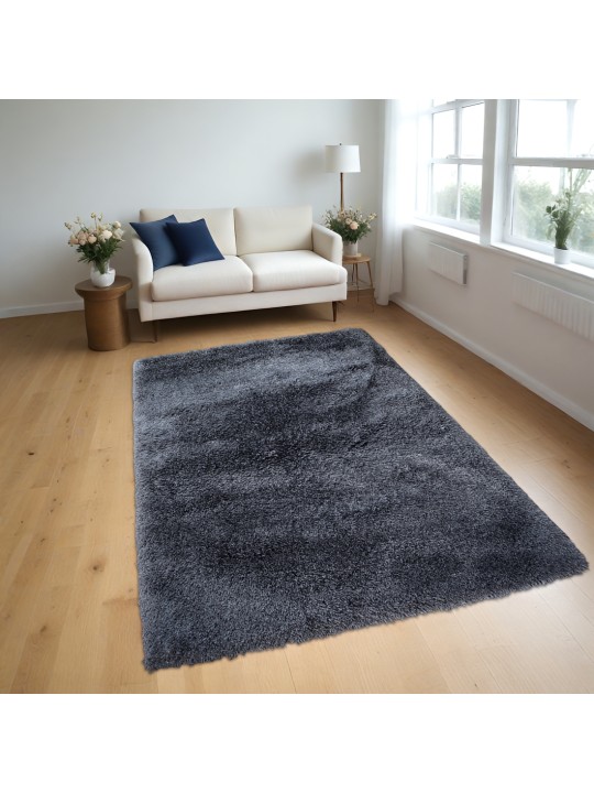 Χαλί  Shaggy Solid Shuttle Γκρι 160x230cm CRP160-323