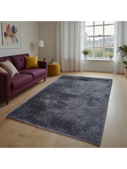 Χαλί  Shaggy Solid Shuttle Γκρι 160x230cm CRP160-327