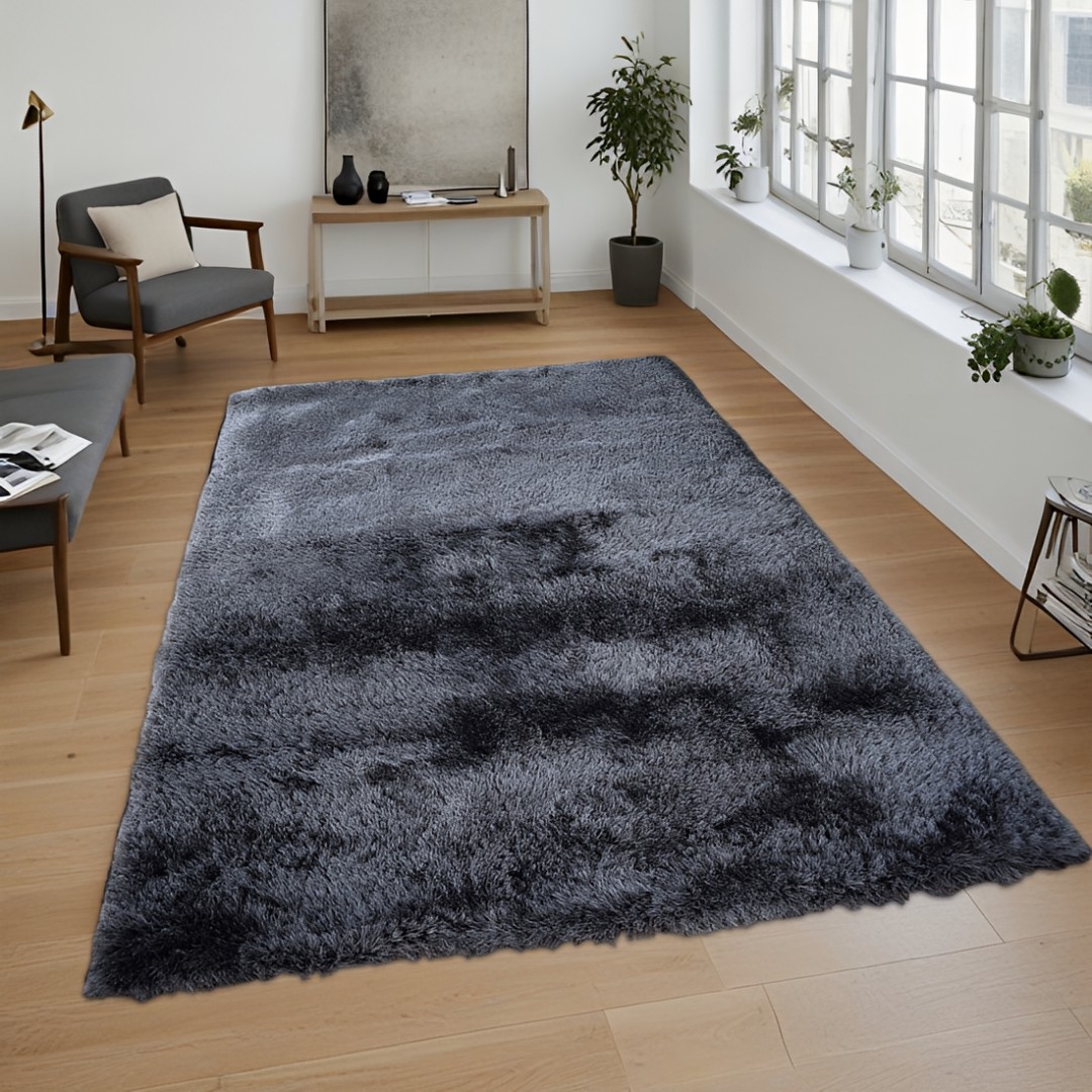 Χαλί  Shaggy Solid Smokey Γκρι 160x230cm CRP160-337