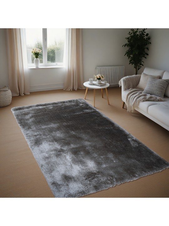 Χαλί  Shaggy Solid Smokey Γκρι 160x230cm CRP160-63