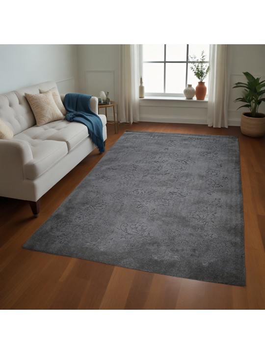 Χαλί  Shaggy Solid Shuttle Γκρι 60x230cm CRP160-91