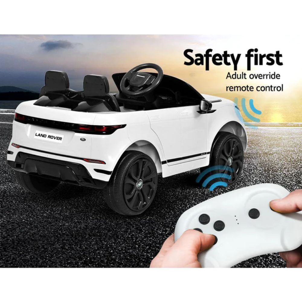 Ηλεκτροκίνητο Παιδικό Αυτοκίνητο Licensed Land Rover Evoque 12V σε Άσπρο Χρώμα BJRE99-W